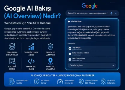 Google AI Bakışı (AI Overview) Nedir? Web Siteleri İçin Yeni SEO Dönemi